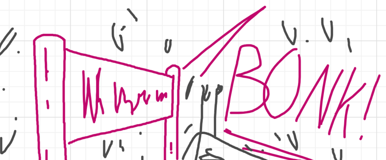 A panel from I've Been Everywhere, Man, episode nine of the Board Boards object show by Furretwalk/WalkingFurret.